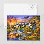 Missouri Grußpostkarte Postkarte (Vorne/Hinten)