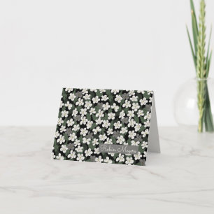 Missouri Hawthorn Floral Personalisiert Notecard