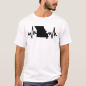 Missouri heartbeat design unisex T-Shirt (Vorderseite)