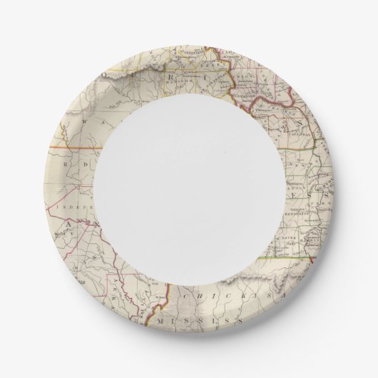 Missouri, Ill, Ky, Tenn, Ala, Miss, Ark Pappteller (Vorderseite)