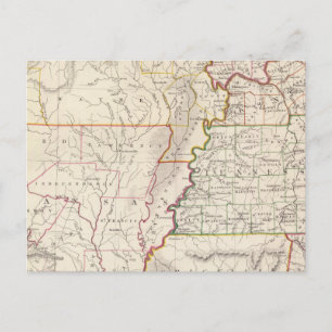 Missouri, Ill, Ky, Tenn, Ala, Miss, Ark Postkarte