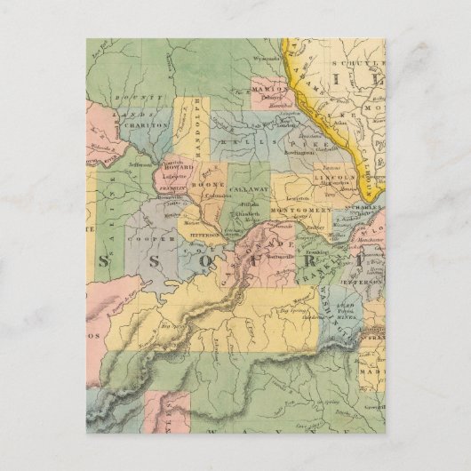 Missouri, Illinois Postkarte (Vorderseite)