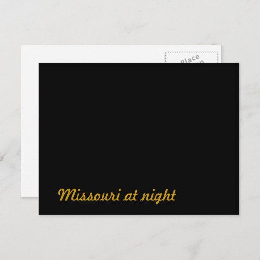 Missouri in der Nacht Postkarte (Vorne/Hinten)