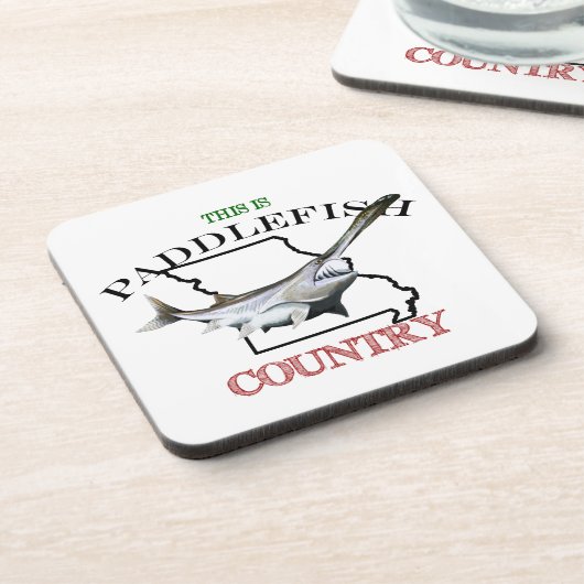 Missouri ist ein Paddlefischland Getränkeuntersetzer (Linke Seite)
