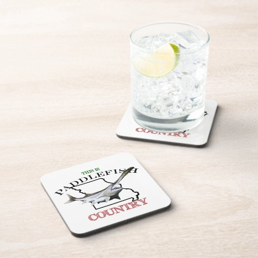 Missouri ist ein Paddlefischland Getränkeuntersetzer (Rechte Seite)