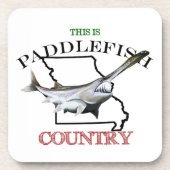 Missouri ist ein Paddlefischland Getränkeuntersetzer (Vorderseite)