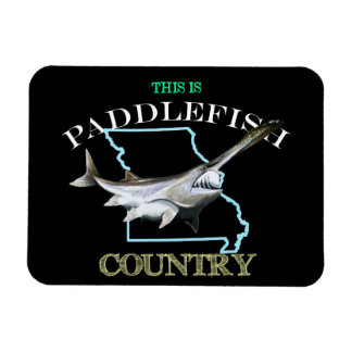 Missouri ist ein Paddlefischland Magnet