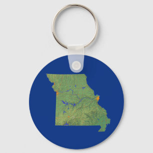 Missouri-Karte Keychain Schlüsselanhänger