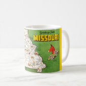 Missouri-Karten-Tasse Kaffeetasse (VorderseiteRechts)