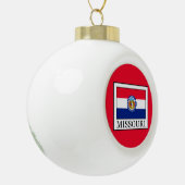 Missouri Keramik Kugel-Ornament (Links)