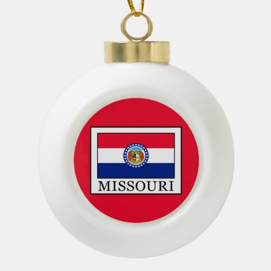 Missouri Keramik Kugel-Ornament (Vorderseite)