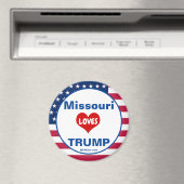Missouri LIEBEN TRUMP Patriotic Kühlschrank Magnet (In Situ (Geschirrspüler))