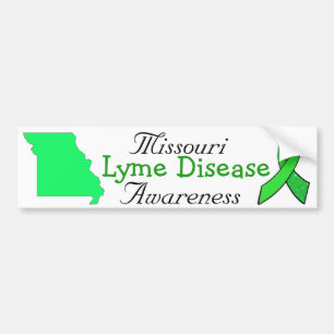 Missouri Lyme Disease Awareness Autoaufkleber