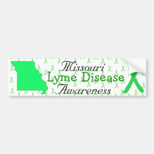 Missouri Lyme Disease Ribbons Autoaufkleber