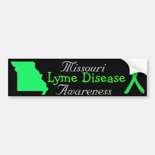 Missouri Lyme Disease Ribbons Autoaufkleber