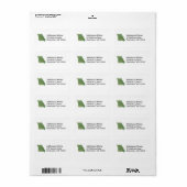 Missouri Map Address Label Adressaufkleber (Vorne)