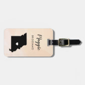 Missouri Map Gepäcktag, Begrüßungsfeier Gepäckanhänger (Vorderseite horizontal)