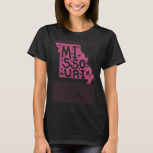 Missouri Map Kontur USA T-Shirt