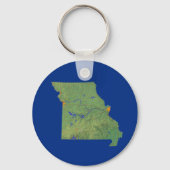 Missouri Map Schlüsselanhänger (Vorderseite)