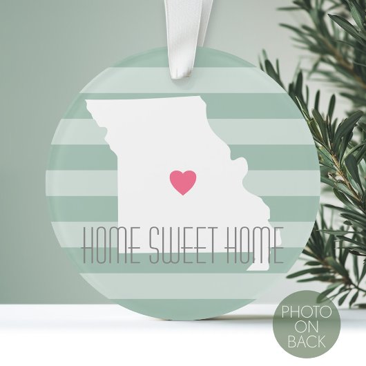 Missouri Map Zuhause Staat Liebe mit benutzerdefin Ornament