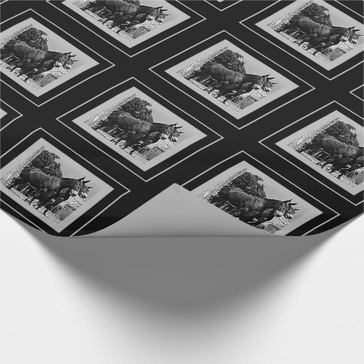 Missouri-Maultier Geschenkpapier (Ecke)