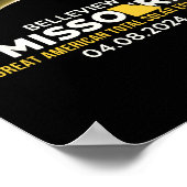 Missouri Mo Totale Sonnenfinsternis 2024 Poster (Ecke)