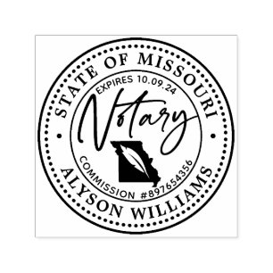 Missouri Modern Notary Public Permastempel
