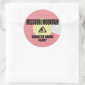 Missouri Mountain Runder Aufkleber (Tasche)