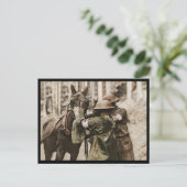 Missouri Mule in einer Gasmaske Feiertagspostkarte (Stehend Vorderseite)