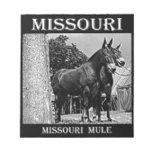 Missouri Mule Notizblock (Vorderseite)