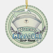 Missouri Nurse Keramik Ornament (Vorne)