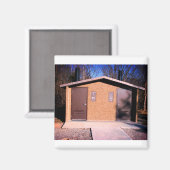 MISSOURI OUTHOUSE MAGNET 2" X 2" KÜCHE MAGNET (Vorderseite/Rückseite)