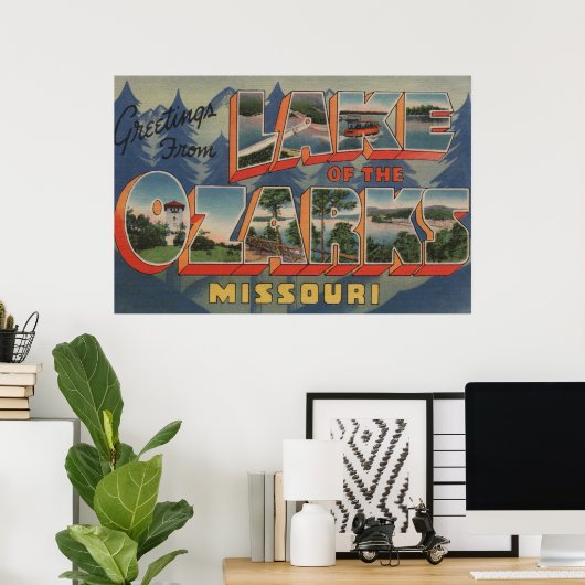 Missouri - Ozarksee 2 Poster (Heimbüro)