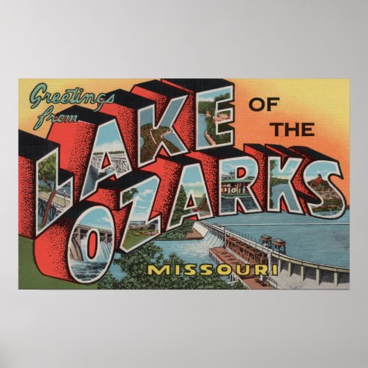 Missouri - Ozarksee Poster (Vorne)