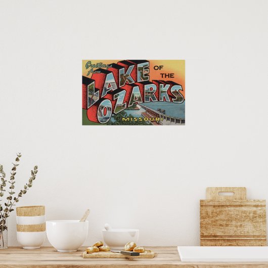 Missouri - Ozarksee Poster (Küche)
