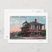 Missouri Pacific Railway Depot Postkarte (Vorne/Hinten)