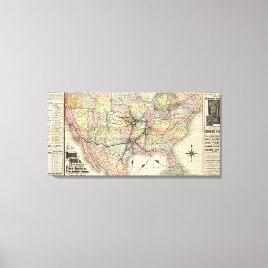 Missouri Pacific Railway Leinwanddruck (Vorderseite)