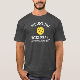 Missouri Pickleball Add Club Partner Name Custom T-Shirt
