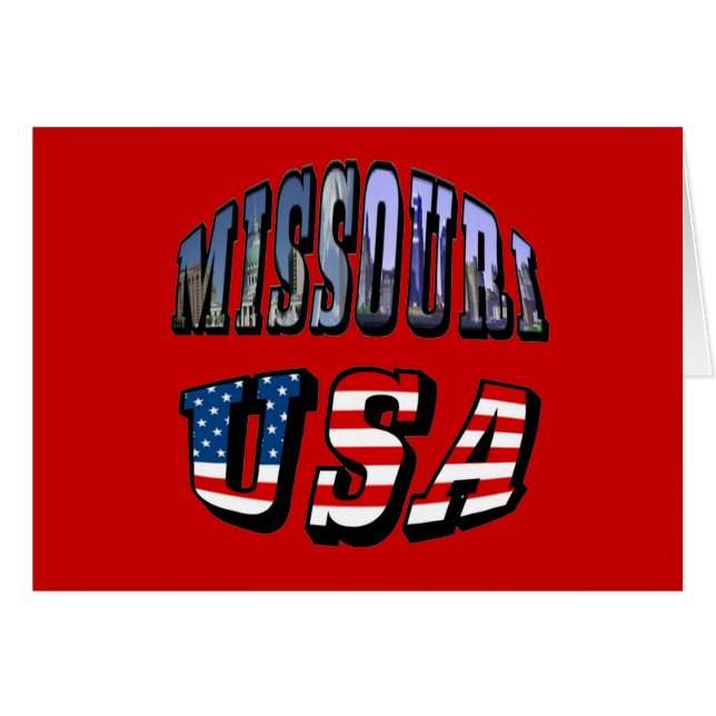 Missouri Picture and USA Text (Vorderseite (Horizontal))