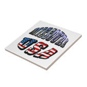 Missouri Picture and USA Text Fliese (Seite)