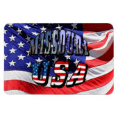 Missouri Picture and USA Text Magnet (Horizontal)