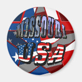 Missouri Picture and USA Text Magnet (Vorne)