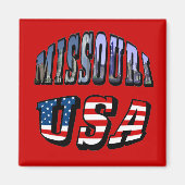 Missouri Picture and USA Text Magnet (Vorne)