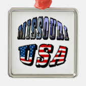 Missouri Picture and USA Text Ornament Aus Metall (Vorne)