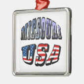 Missouri Picture and USA Text Ornament Aus Metall (Links)