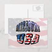 Missouri Picture and USA Text Postkarte (Vorne/Hinten)