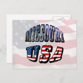 Missouri Picture and USA Text Postkarte (Vorne/Hinten)