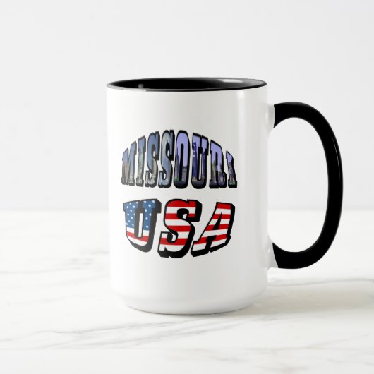 Missouri Picture and USA Text Tasse (Rechts)