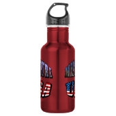 Missouri Picture and USA Text Trinkflasche (Vorderseite)