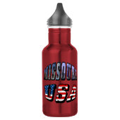 Missouri Picture and USA Text Trinkflasche (Links)